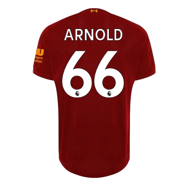 Camiseta Liverpool NO.66 Arnold Replica Primera Ropa 2019/20 Rojo